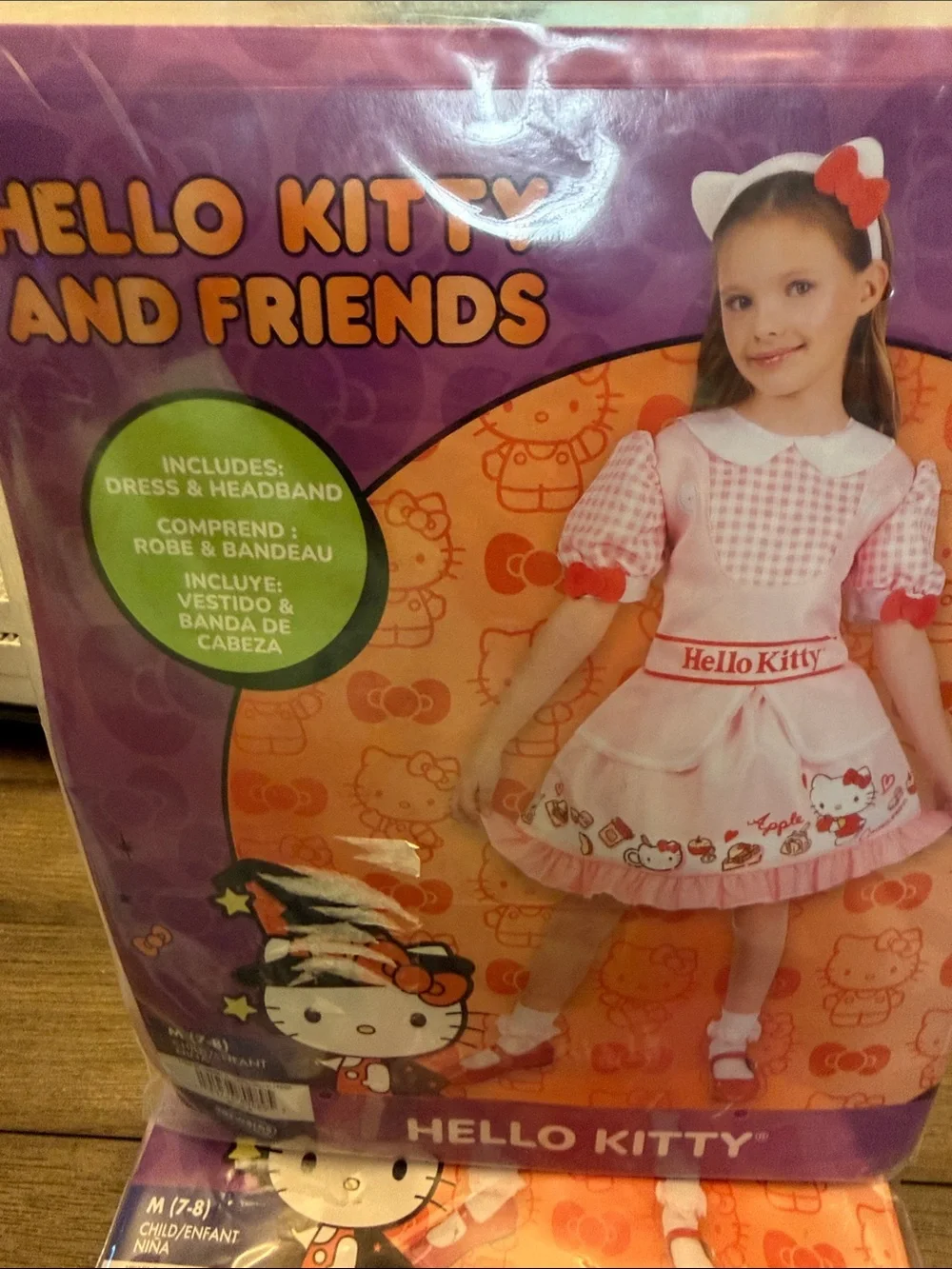 NWT Hello Kitty Halloween Costume Medium 7-8  2 piece set